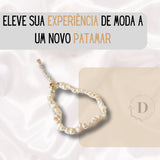 Conjunto de Jóias Pérolas de Água Doce - Pérolas Naturais, Elegância Inigualável | Natural Elegance®