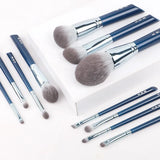 Estojo de Pincéis de Maquiagem - Conjunto de 11 Pincéis | Azure Elegance®