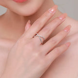 Anel Celestial de Prata Esterlina - Elegância em Zircônia | MODIAN®